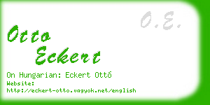 otto eckert business card